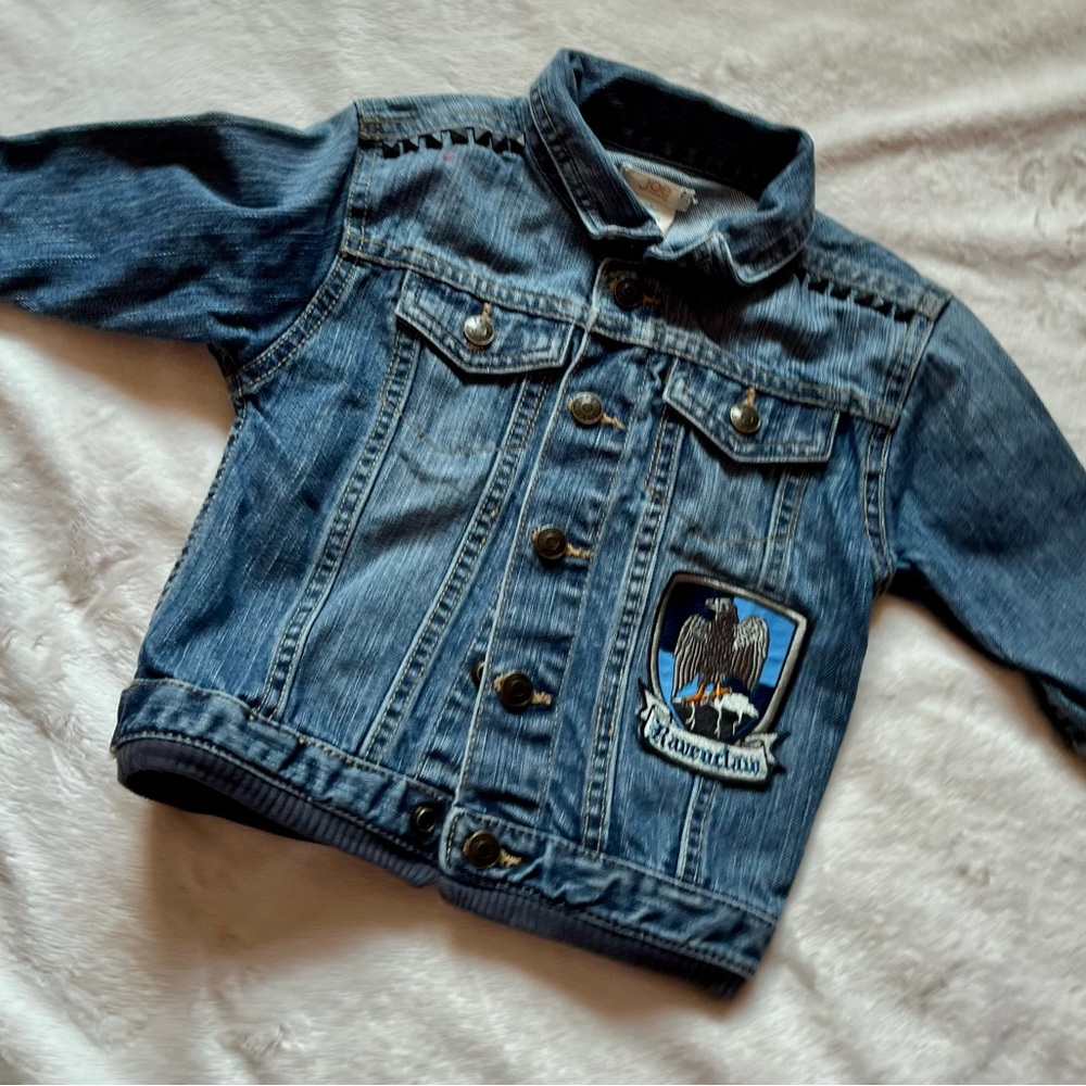 Joe Fresh Toddler Jean Jacket with DIY studs and Harry Potter details.